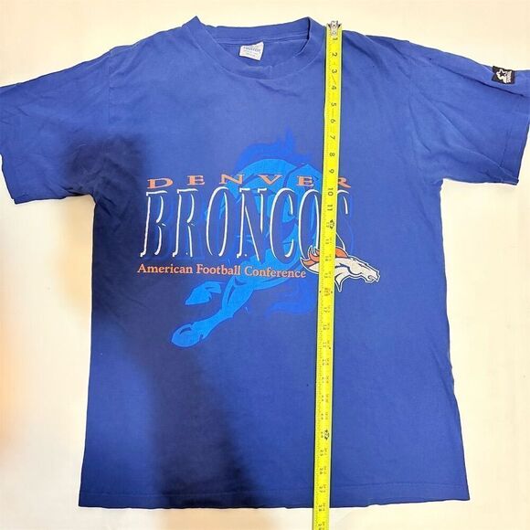 Vintage Starter Denver Broncos NFL Football Blue T-Shirt Size Medium‎ - Picture 6 of 10